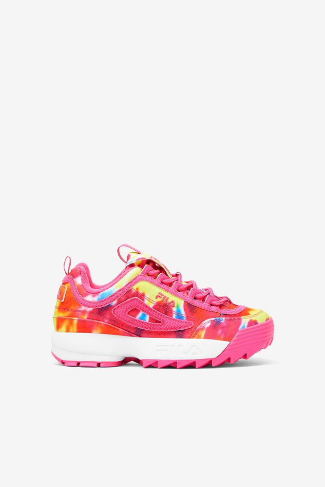 Fila Trainers Kids Pink Disruptor 2 Tie Dye - Ireland 28105-QTOP